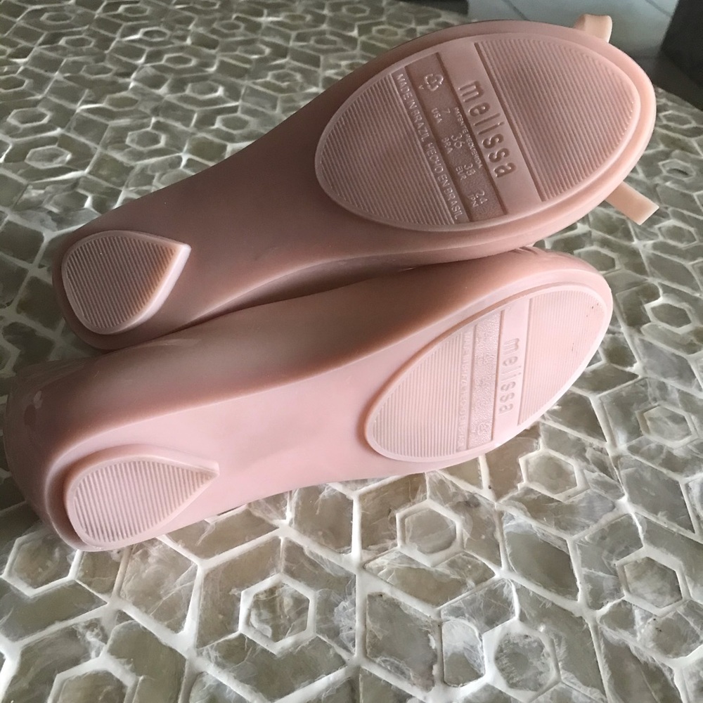 Melissa UltraGirl Bow II jelly peep-toe jelly flat - Picture 10 of 12